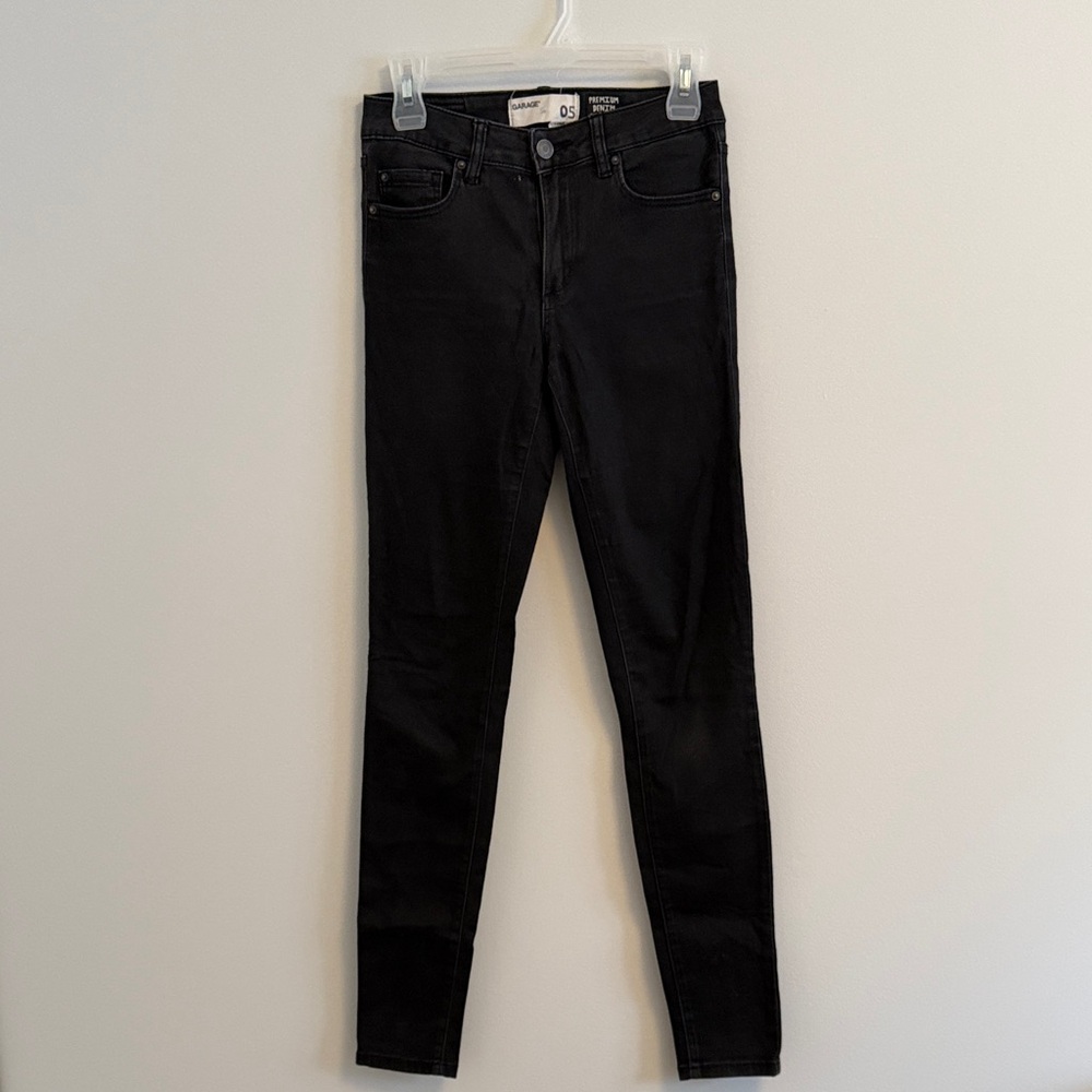 Garage Jet Black Skinny Jeans